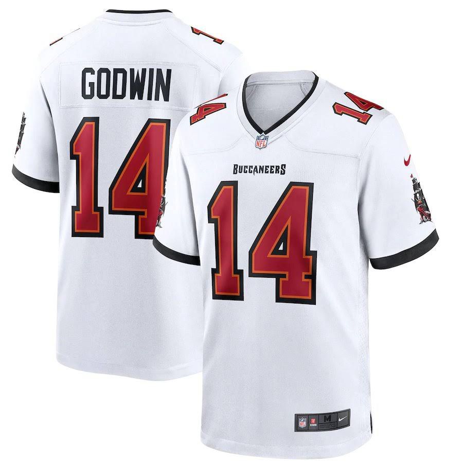 Men Tampa Bay Buccaneers #14 Chris Godwin Nike White Game Player NFL Jersey